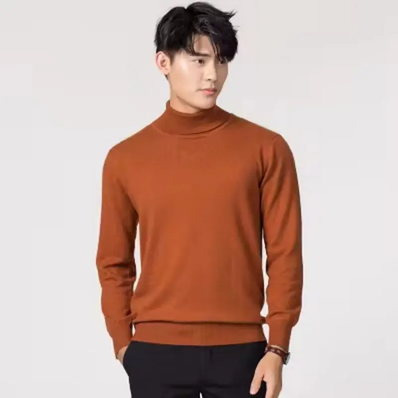 Cashmere Cotton Blend Turtleneck Men Jumper 2025 Autumn Winter Wram Clothes Vetement Homme Pull Homme Hiver Man Pullover Sweater
