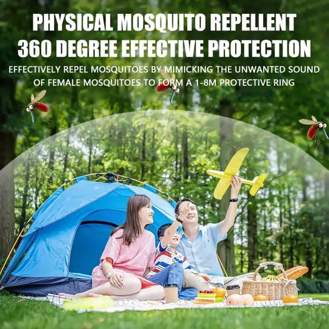2023 Új Hordozható Elektronikus Ultrahangos Szúnyogriasztó Karkötő Nélkülözhetetlen A Kültéri Kempinghez Időmegjelenítéssel - Image 3