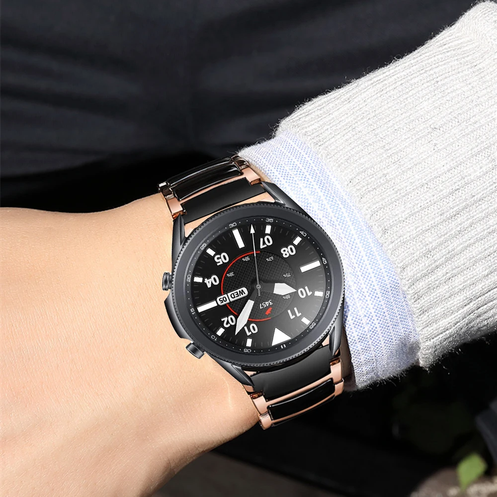 Premium Ceramic and Metal Strap Band - 20mm/22mm