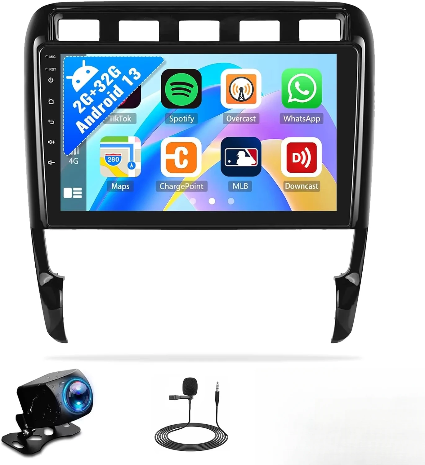 Car Radio for Porsche Cayenne with Carplay Android Auto Bluetooth