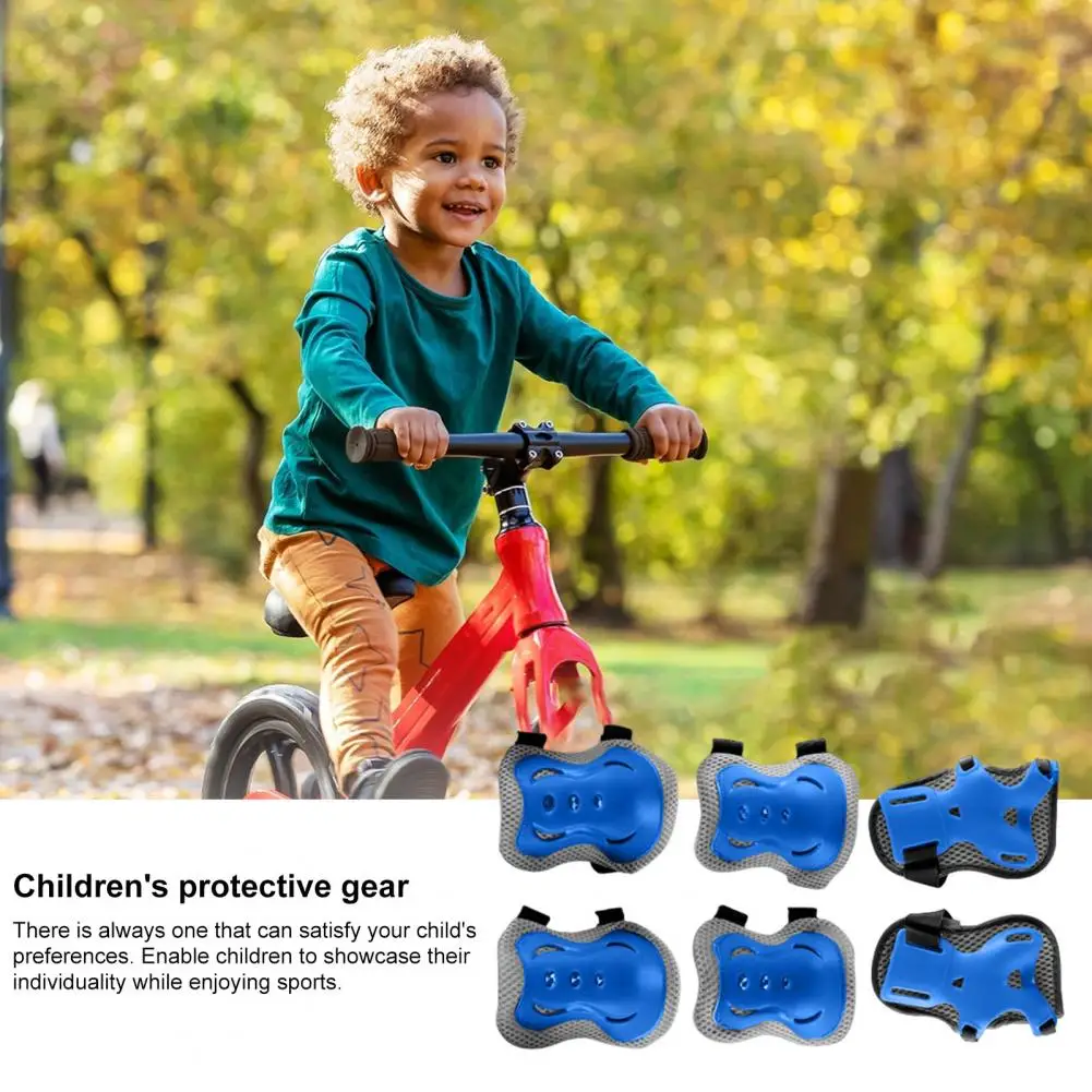 1 Set Kids Roller Skating Protective Gear Scooter Biking Sports Toddlers Boys Girls Wrist Guard Knee Elbow Pad Protector protective gear set wrist guards
