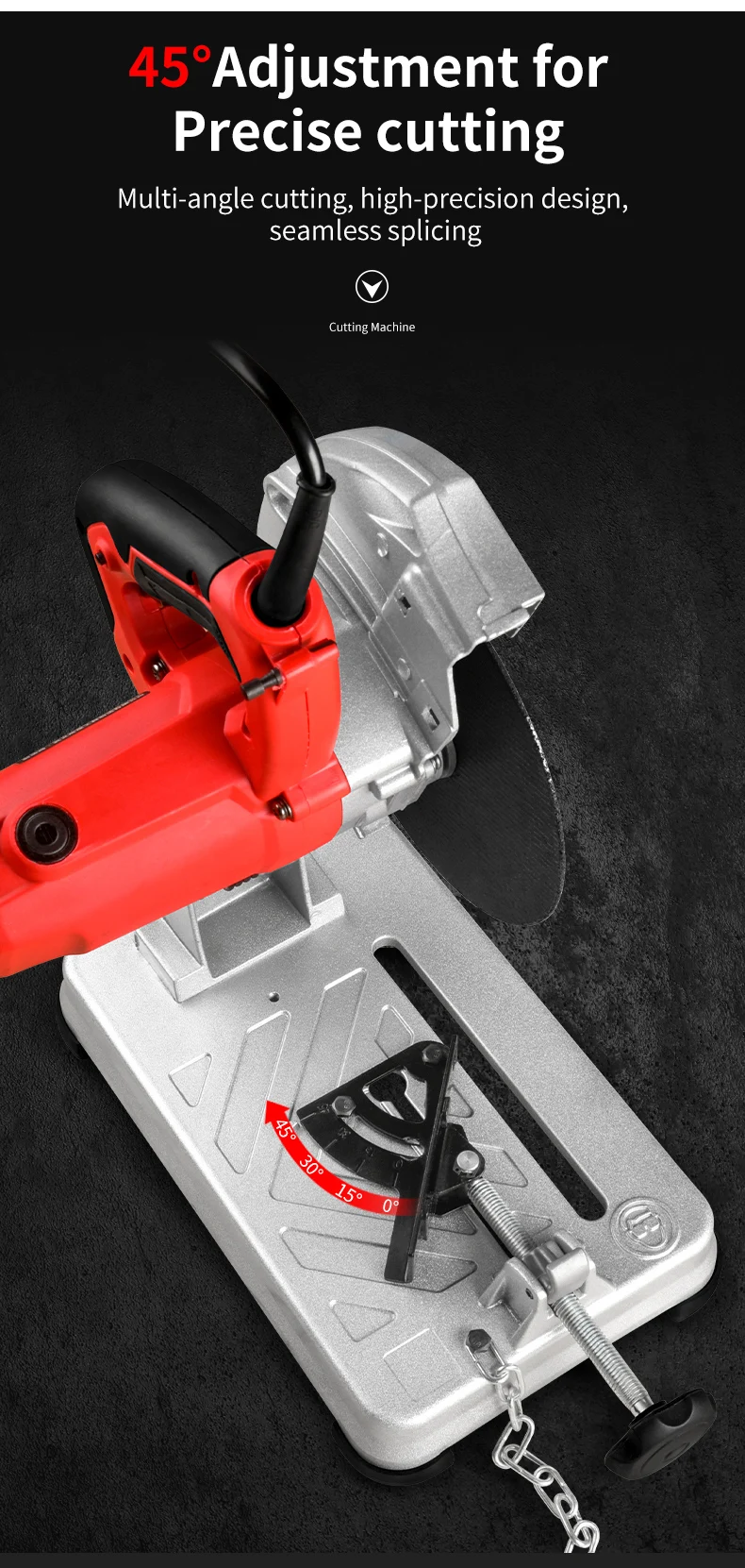Electric Miter Saw Table Cutting Machine Aluminum Angle Cutter For Cutting Metal