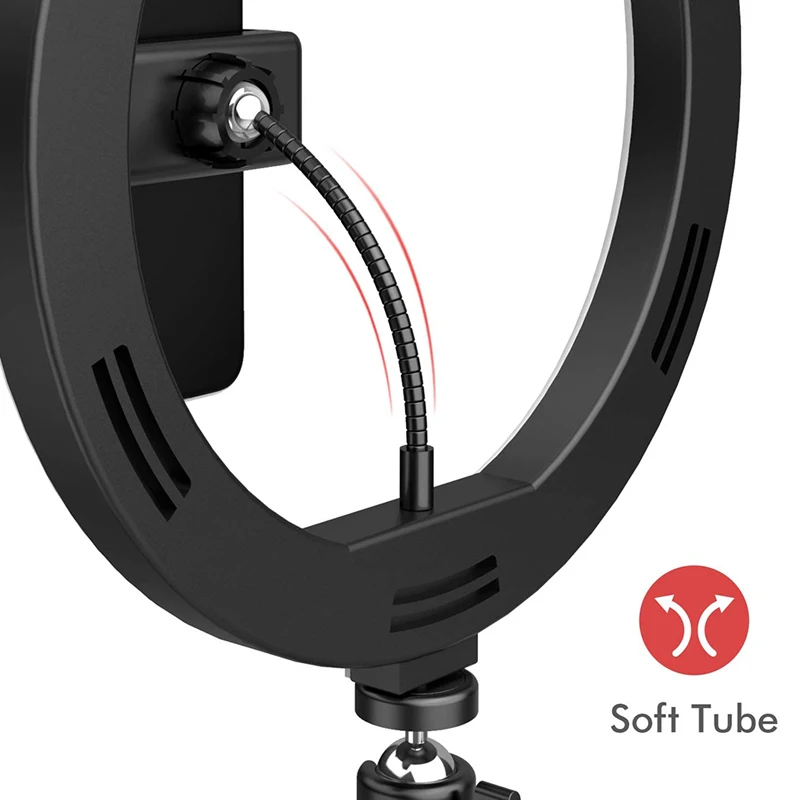 Dimmable LED Selfie Ring Light with Tripod and Bluetooth Remote for Enhanced Photography and Video Recording