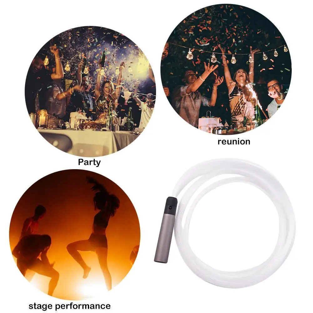 Látigo de fibra óptica LED RGB, luz de Flash, iluminación Rave 23, efecto de luz de flujo, Cosplay, Rave, accesorios de baile - Imagen 6