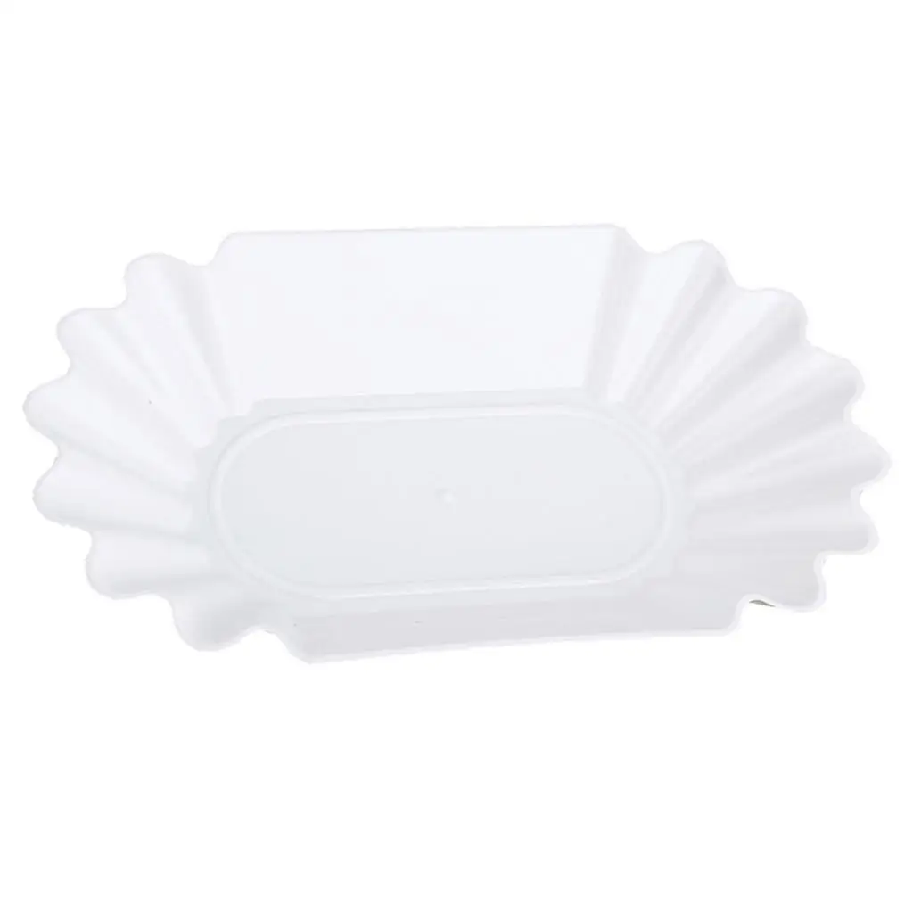 Coffee Powder Dish Dessert Plate Coffee Accessories Tea Tray Wooden Serving Tray 1 Piece Plastic Plate Oval Coffee Bean Tray for Kitchen Coffee Beans Display