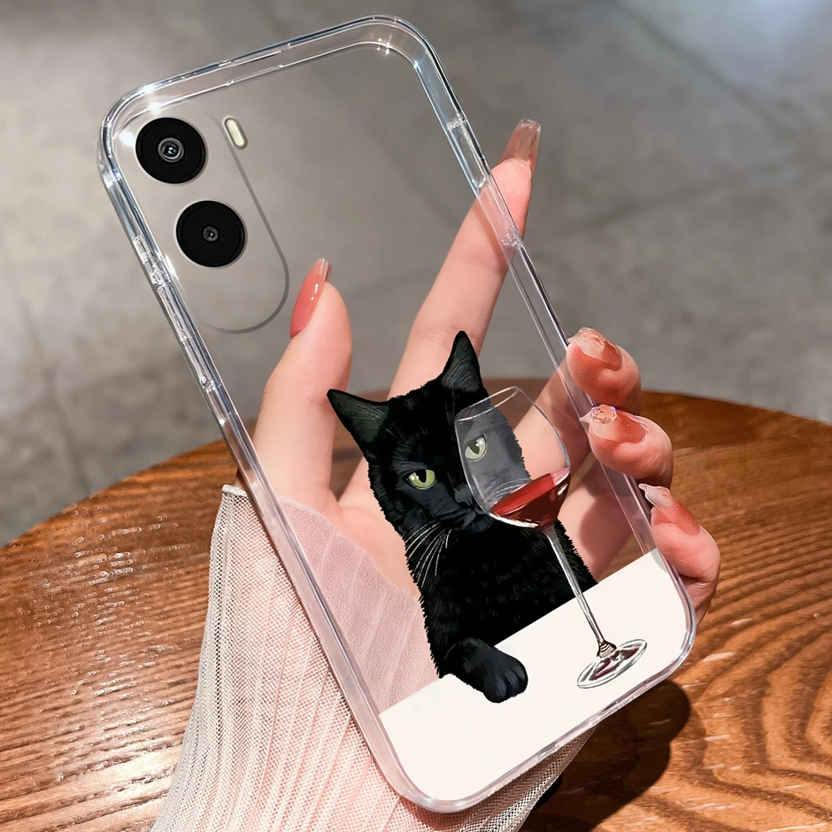 Cartoon Sweet Bowknot Antifouling Anti-Drop Clear Protective Case