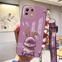 Kruisbody Lanyard Strap Case met Beugel en Silicone Hoes