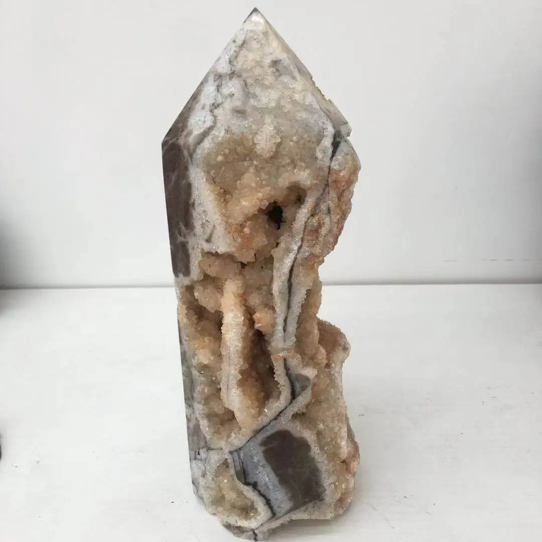 

Natural Sphalerite Crystal Quartz Energy Gem Obelisk Reiki Healing Room Office Decoration Gift Collection