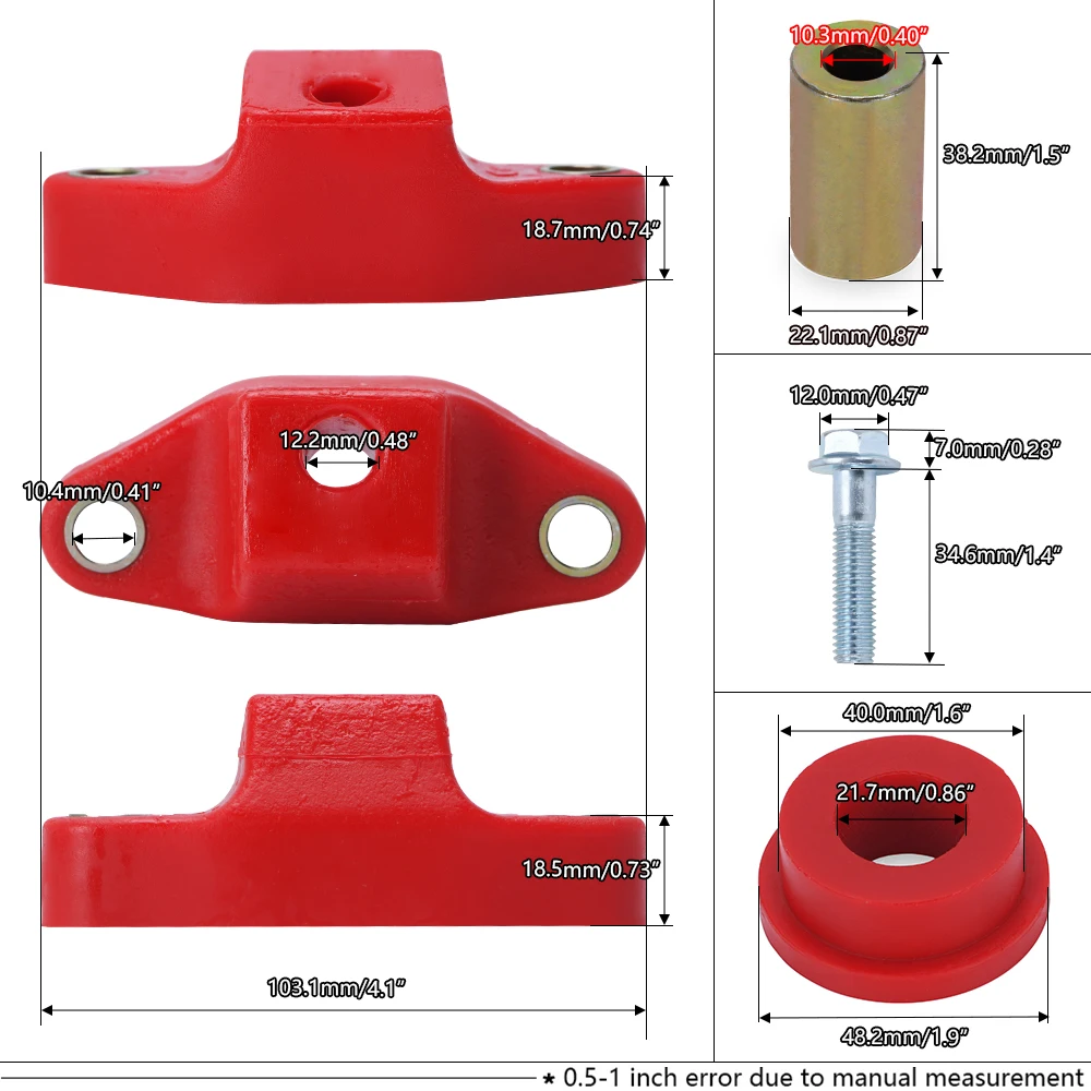 Hypertune-6 Speed Steel and Poly Short Throw Shifter & 85A Bushing Kit For 04+ Subaru Wrx Sti HT-SFT01-6+SSB02