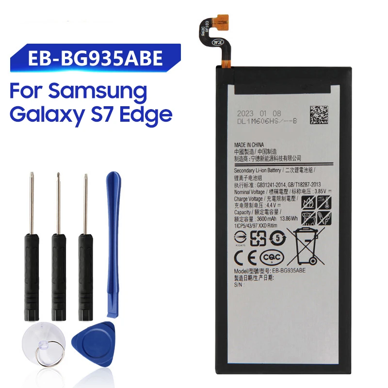 Replacement Battery For Samsung Galaxy S7 Edge Sm-g935f G9350 G935fd  Genuine Phone Battery Eb-bg935abe Eb-bg935aba - Mobile Phone Batteries -  AliExpress