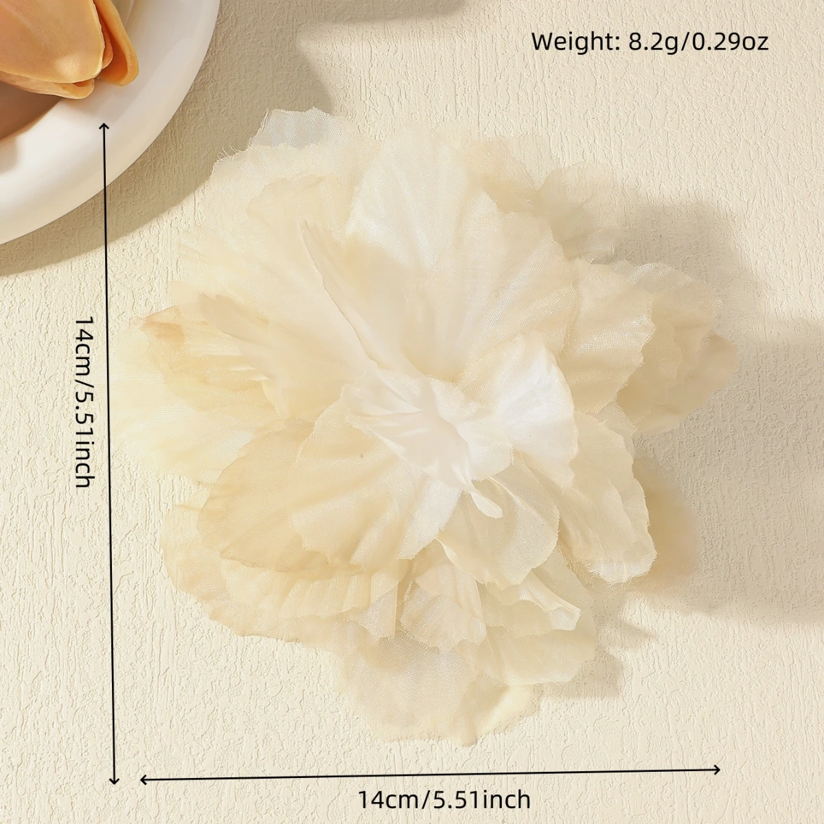 14CM Korean Fashion Fabric Flower Big Brooch for Women Delicate Handmade Lapel Pins Lady Party Wedding Cloth Jewelry Accessories