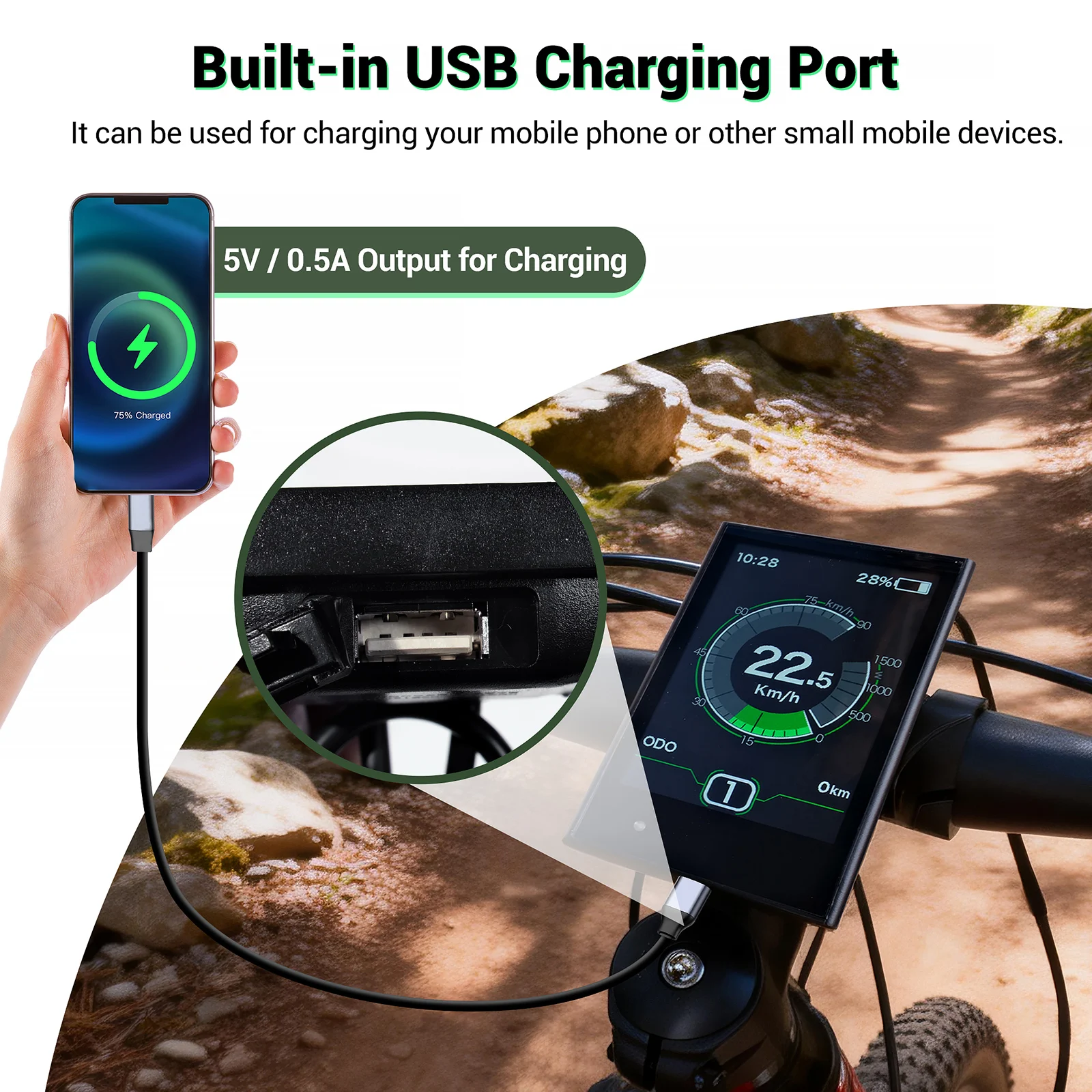 USB 포트가 있는 오리지널 컬러풀 디스플레이 UART CAN 프로토콜 LCD 미터(품절, 주문하지 마세요)