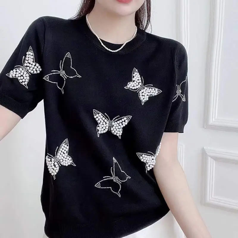 Elegant Fashion Harajuku Slim Fit Female Clothes Sets Loose Casual All Match Solid Short Sleeve Tshirts High Waist Sports Pants