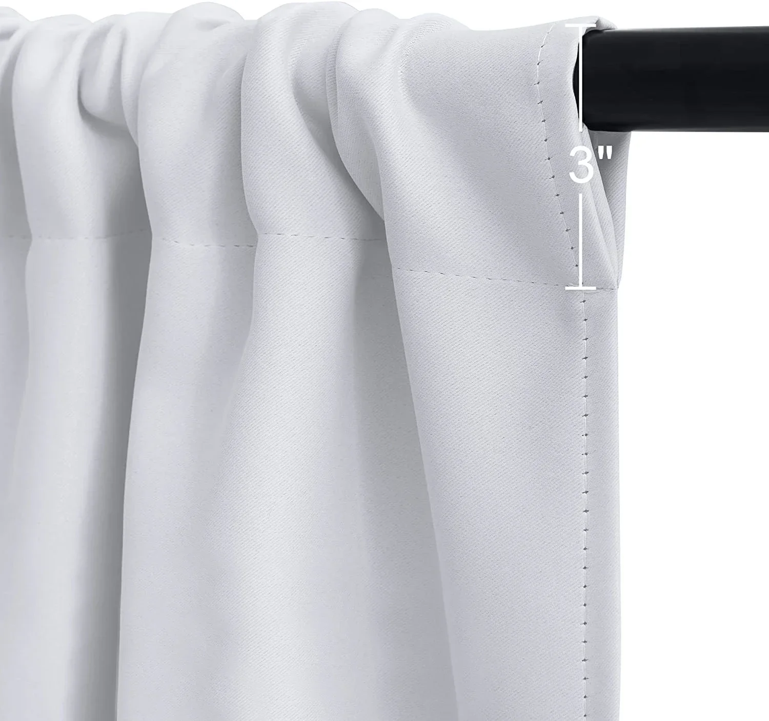 1Panel Short Tier Sheer Curtains Kitchen Drapes Rod Pocket Non-See-Through Window Curtains for Bathroom/ Cortinas Rusticas 3
