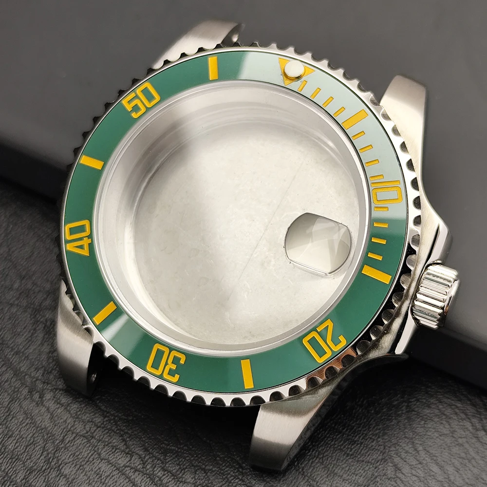 Premium 40.5MM Sapphire Glass GMT Case with Bidirectional Rotating Bezel for 28.5MM Dial and 20mm Strap