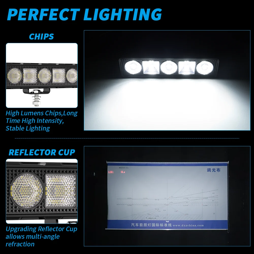 6Inch Work Fog Light Long Range Auxiliary Auto Fog Light Led Light Bar for Moto