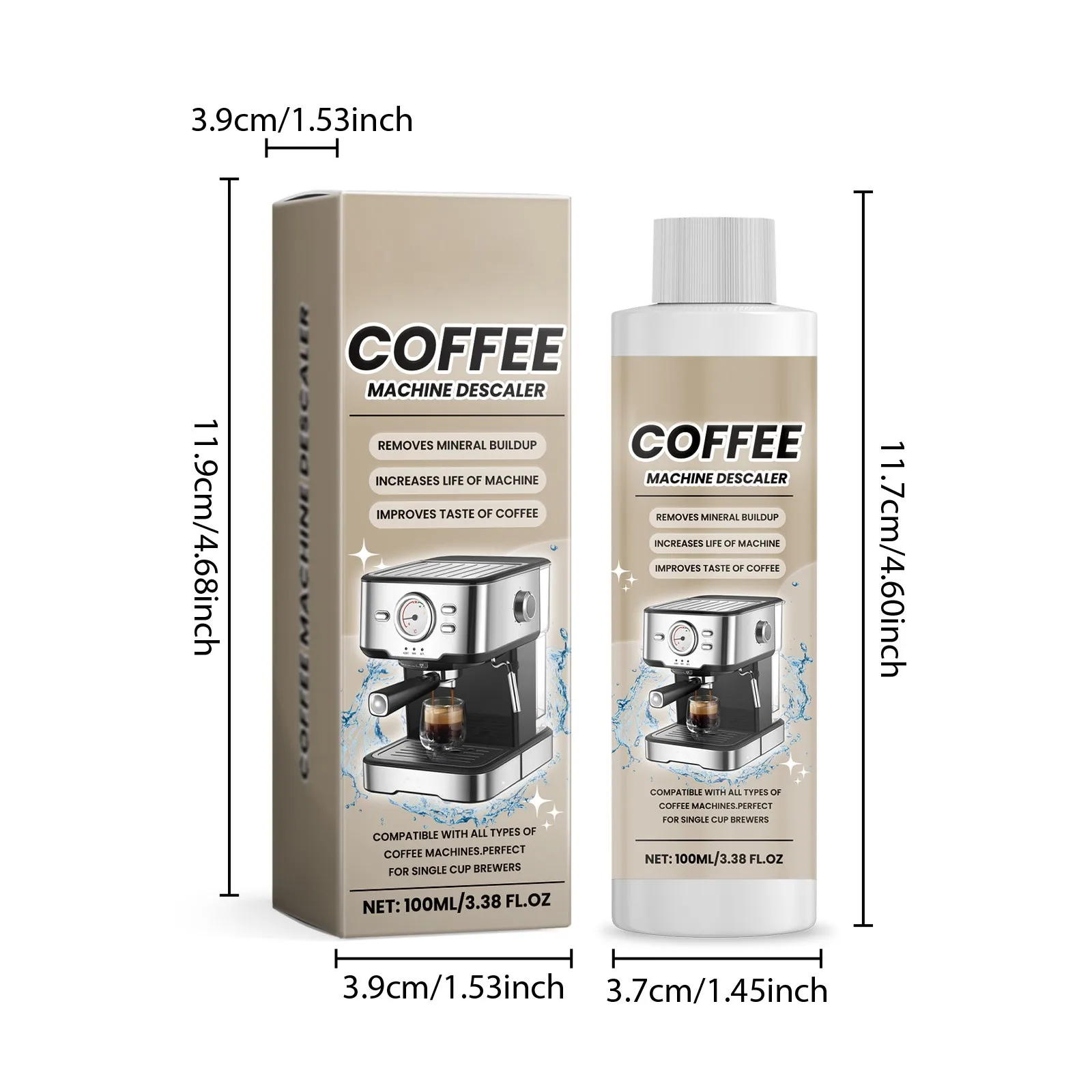 Coffee Machine Descaling Solution Agent Cleaning Agent Kitchen Supplies Universal Coffee Machine Cleaner Coffee Cleaning Tool Coffee Cleaning Brush Coffee Cleaning Towels Coffee Cleaning Blower