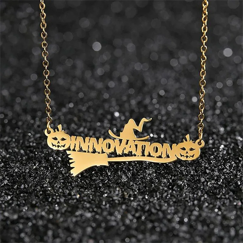 Customized Golden Teenage Pretty Laser Marking Male Necklaces Evening Picture Printing Funky Pendants Boyfriend New Design