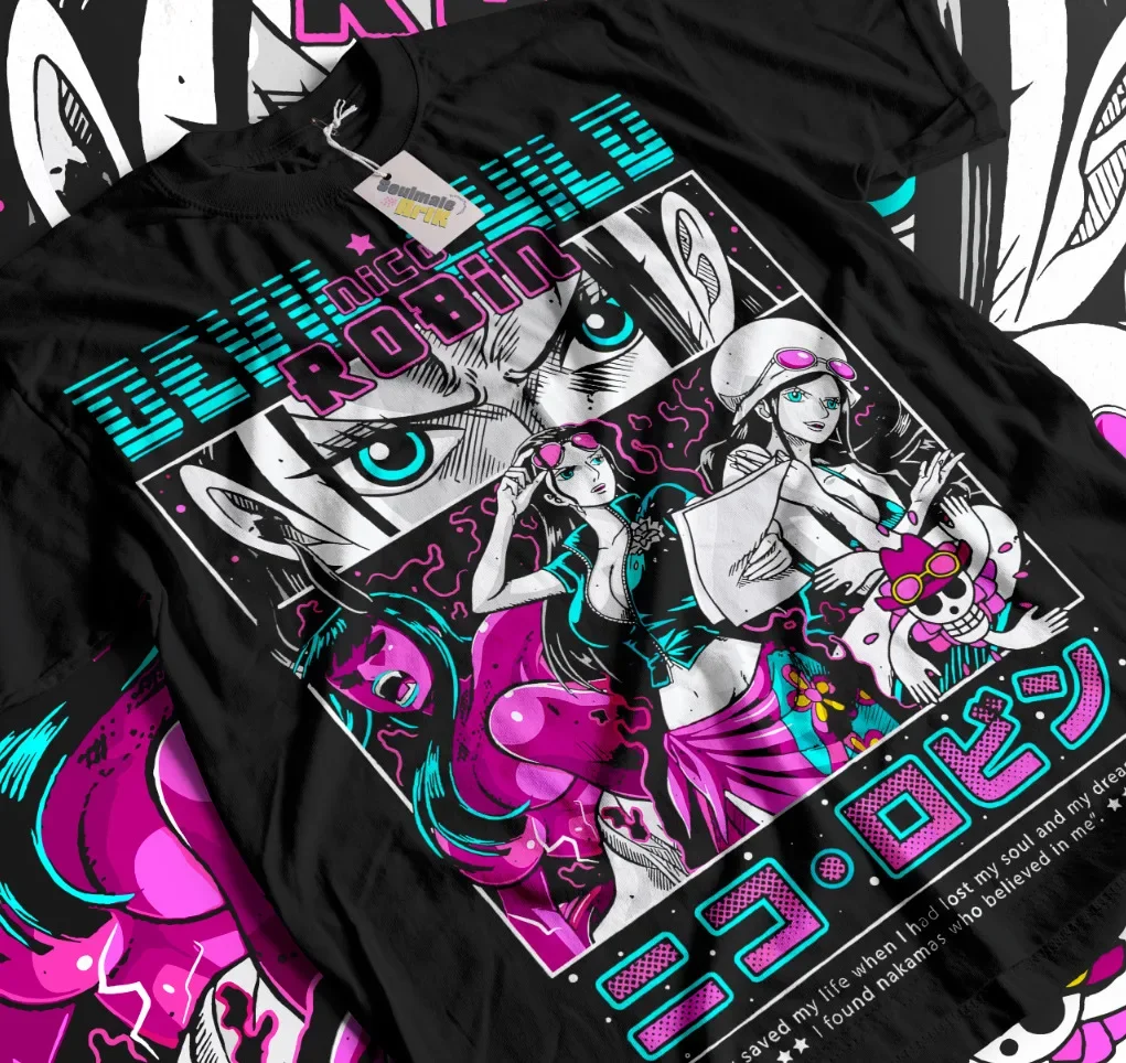 

Anime Vintage Unisex T-shirt Manga Shirt Anime Love Sweater Japanese Soft Tee