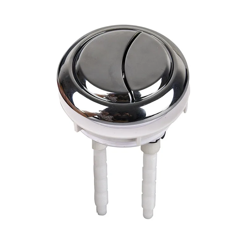 2 Pulsanti Di Ricambio Per Sciacquone WC 60 Mm - Doppio Scarico Universale Con Molla - Installazione Facile - 2