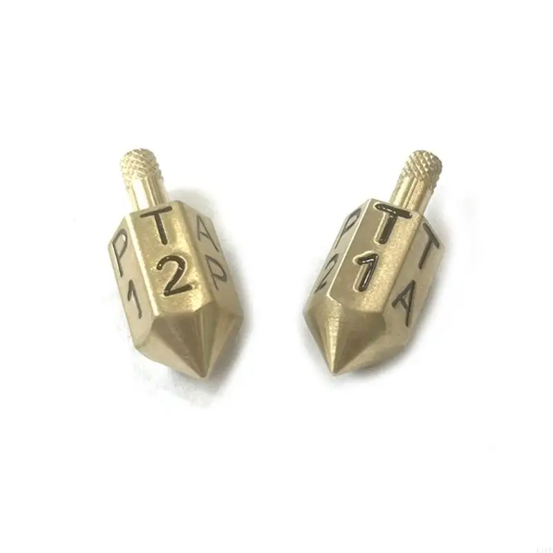 F1FD 2Pcs 6 Sides Metal Game Spins Dices for Parties During Festival Holiday Night Game