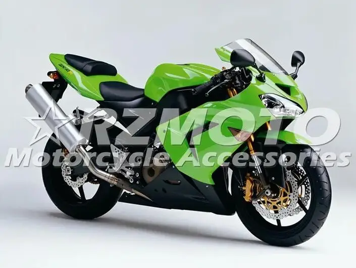 

Комплект обтекателей для мотоцикла из АБС-пластика, 4 подарка, подходит для Kawasaki ZX-10R 2004 2005 ZX10R 04 05, кузов, зеленый, на заказ