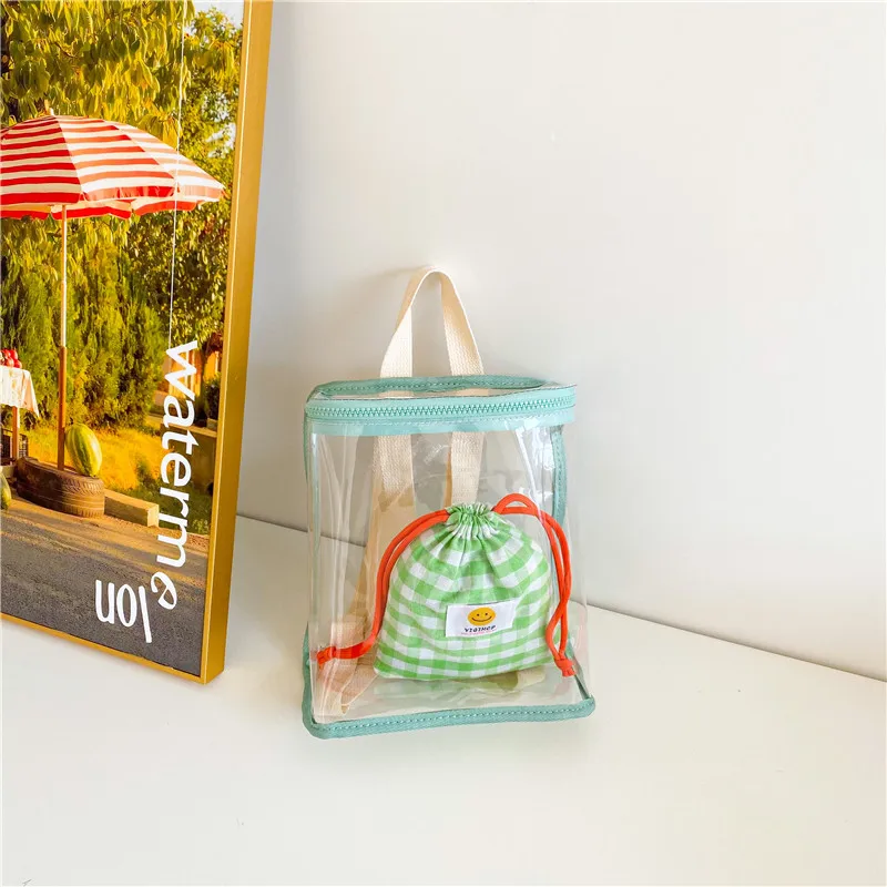 2024 Cute Kids Backpack Girl Transparent Backpack Korean Boys Girls' Travel Backpack Kid Bag Kids Accessories 5