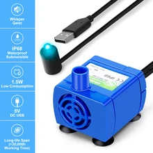 

Cat Water Pump LED Light Pet Cat Water Fountain Motor Accessories Replacement for Cat Flowers Drinking Bowl Water Dispenser