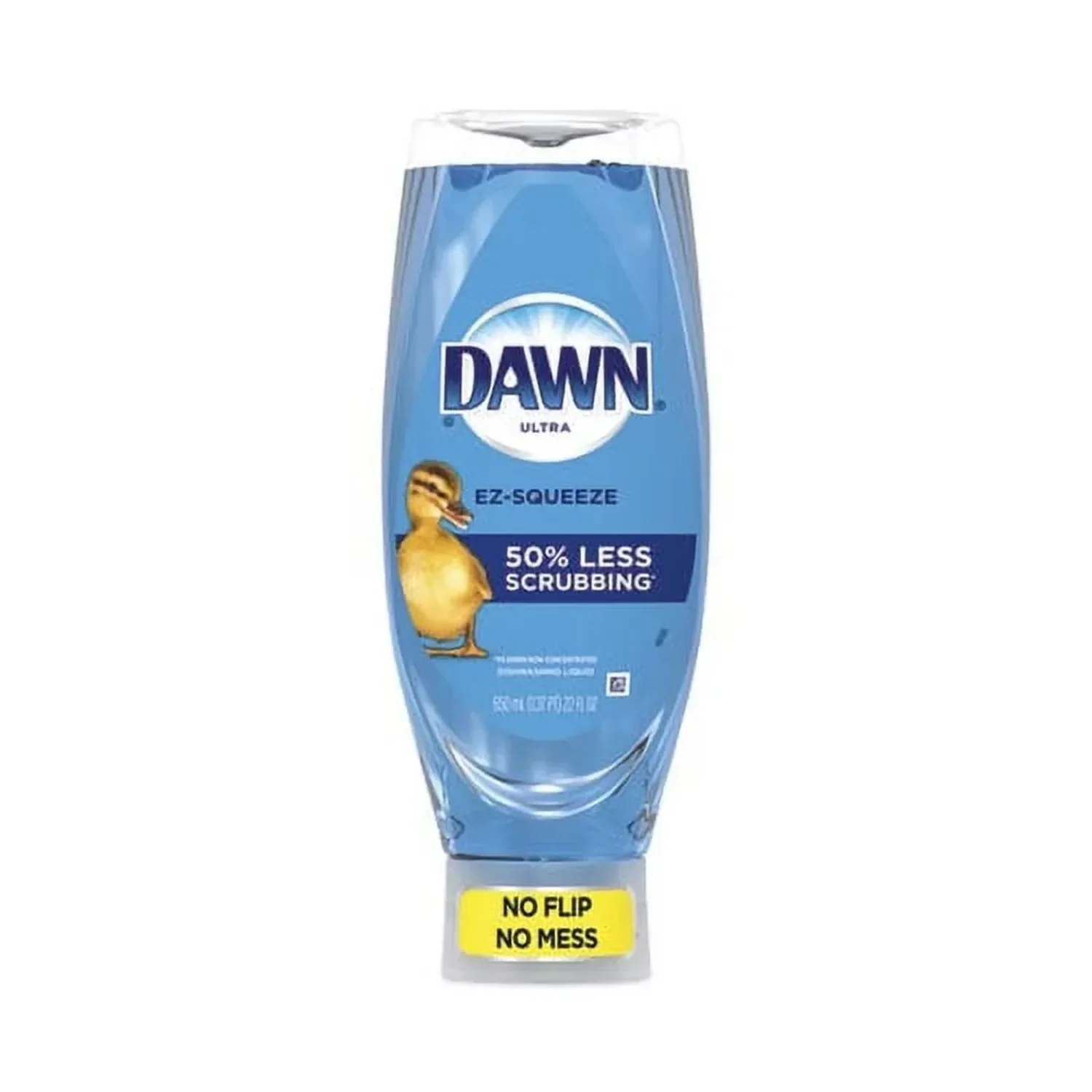 Ultra Liquid Dish Detergent, Dawn Original, Three 22 oz E-Z Squeeze Bottles, 2 Sponges Bundle of 2 Each