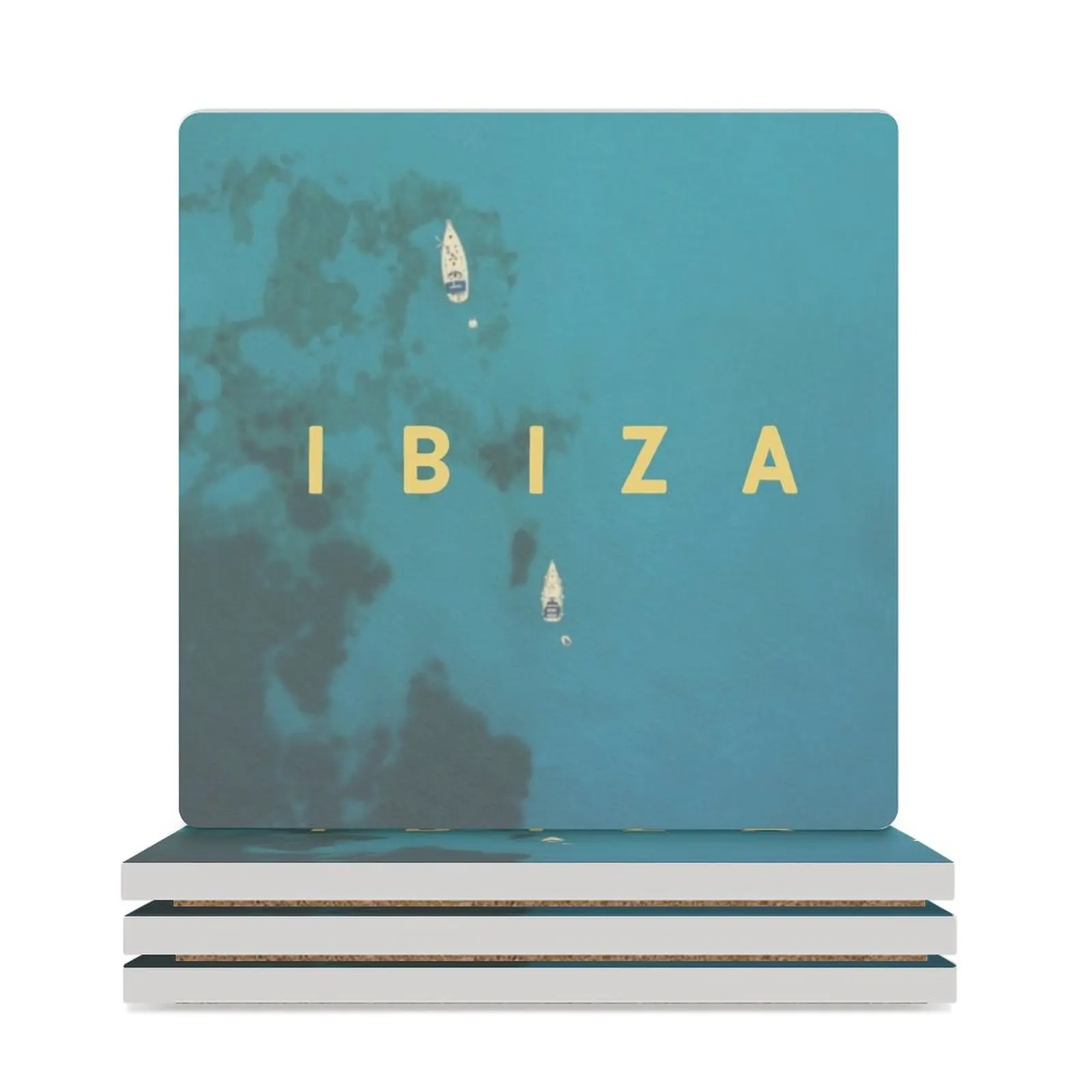 

IBIZA SAILING PHOTOGRAPHT MINIMALIST Ceramic Coasters (Square) ceramic stand tea cup holder for table Coasters