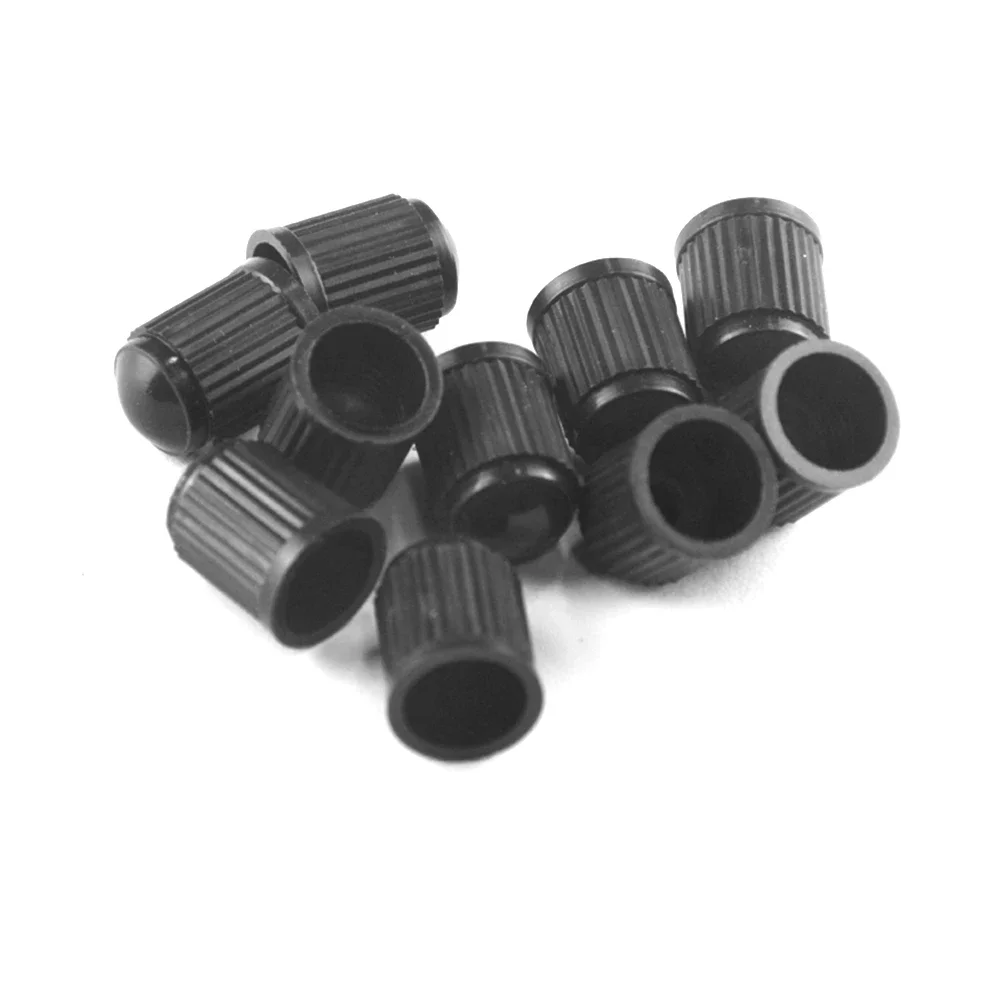 10-200pcs Car Bicycle Tire Valve Cover Dust Outdoor Anti-resistance Plastic Valve Stem Repairing Elements Cover with Seal Ring