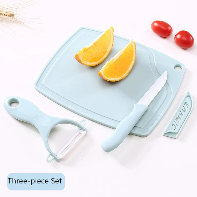 5/7 Pcs/set Kitchen Knife With Storage Holder Pink Blue Stainless Steel  Fruit Vegetable Knife Set Potato Peel Chopping Boards - AliExpress