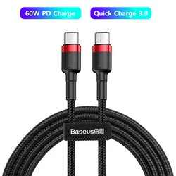 Premium 100W USB-C to USB-C Fast Charging Cable - 2m (60W Red Black)