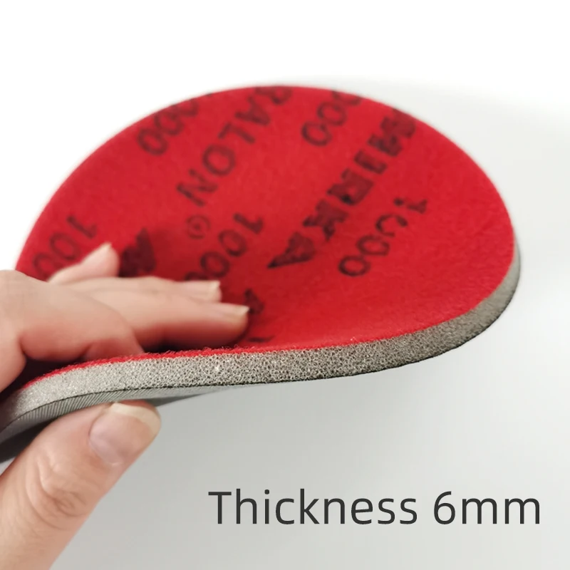 6 Inch 150mm Sponge Sandpaper Round Self-adhesive Flocking Car Paint Polishing Beauty Sandpaper