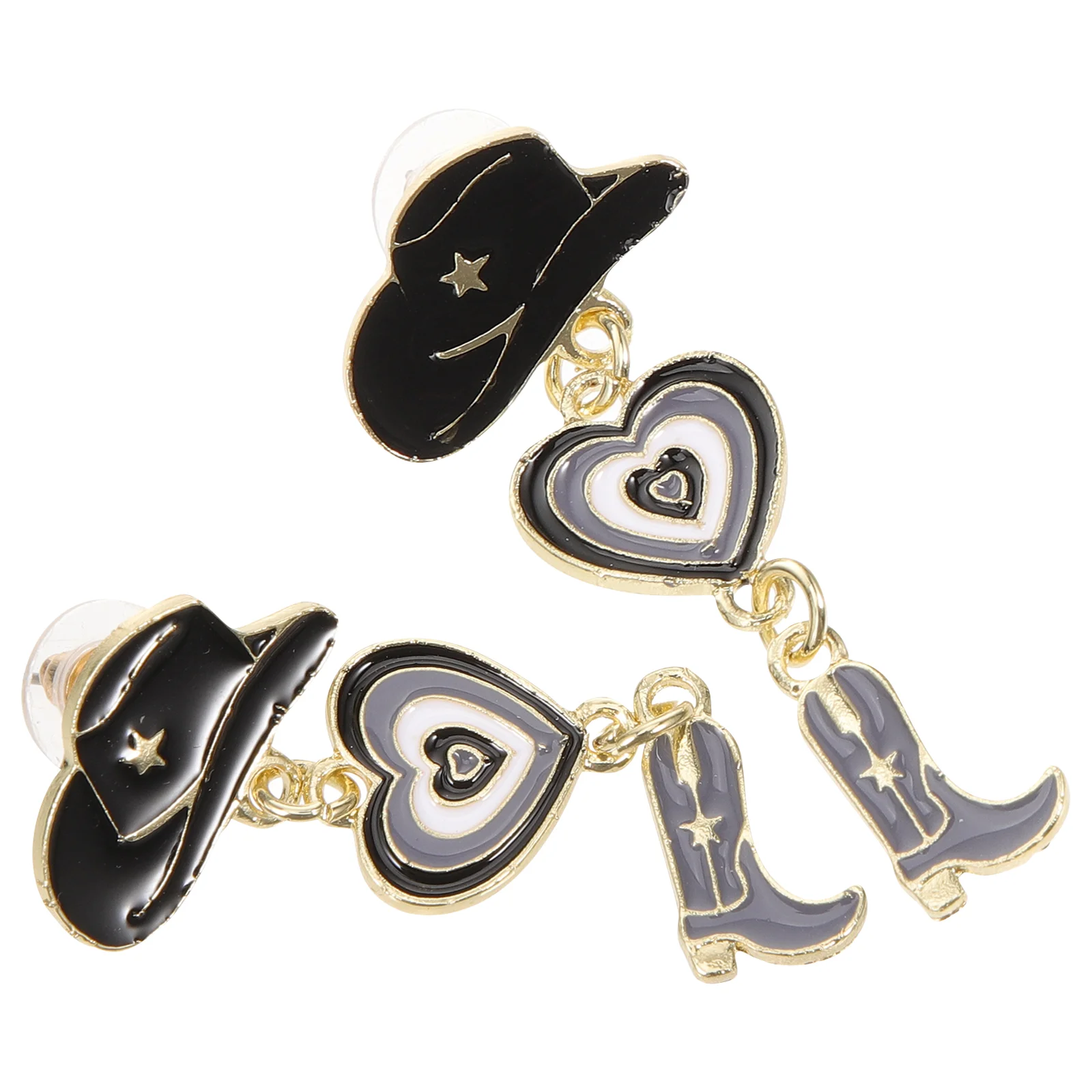 Hats Cowboy Boot Earrings Western Jewelry for Women Cowgirl Accessories Gifts Country Women's