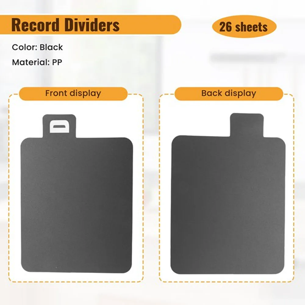 26 Pcs Book Dividers DVD Alphabetical Dividers A-Z Alphabetical Dividers Book Dividers Organizer with Alphabet - 6