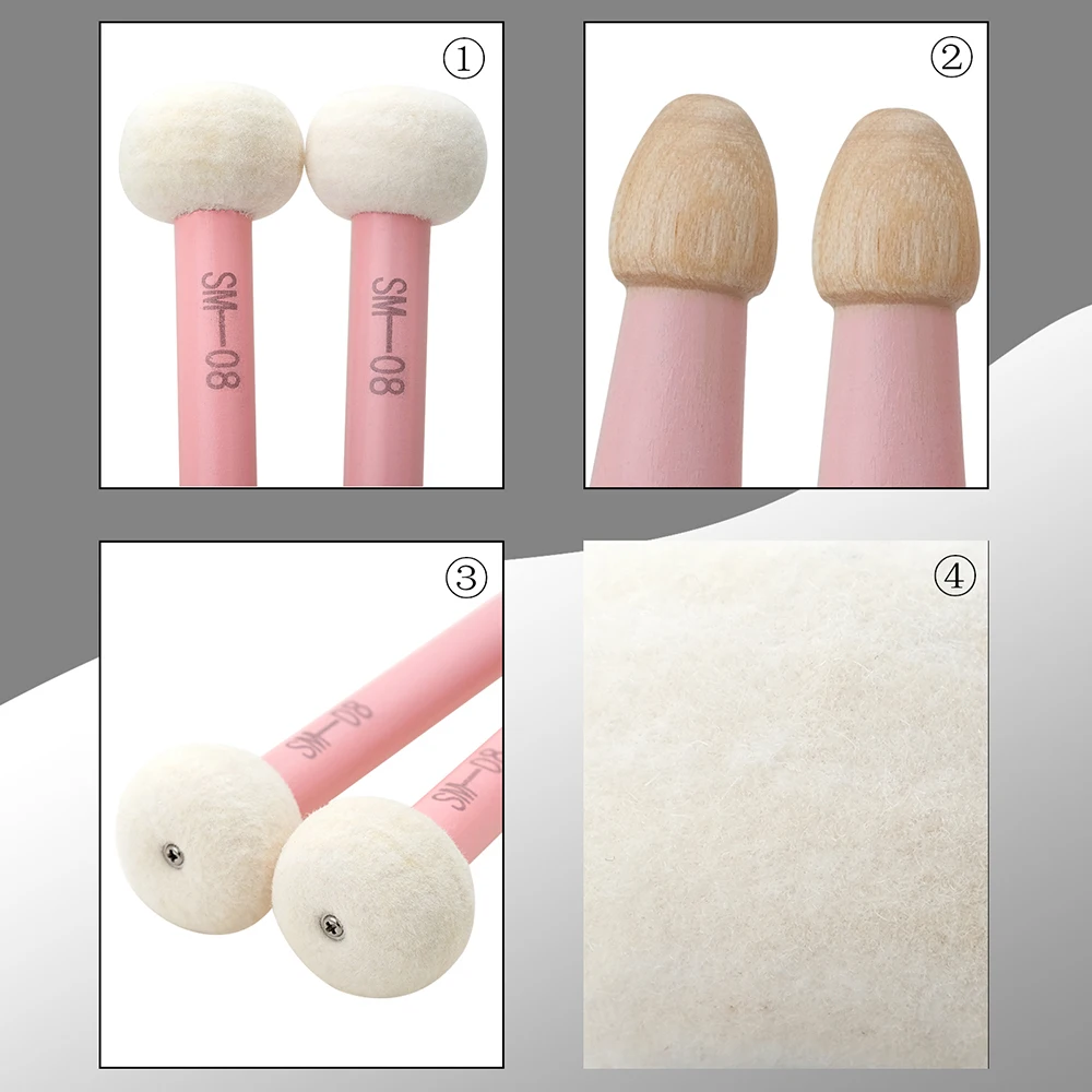 BASTONI PER MARIMBA Bastoncini Per Tamburo Xilofono Martello Marimba - Foto 10