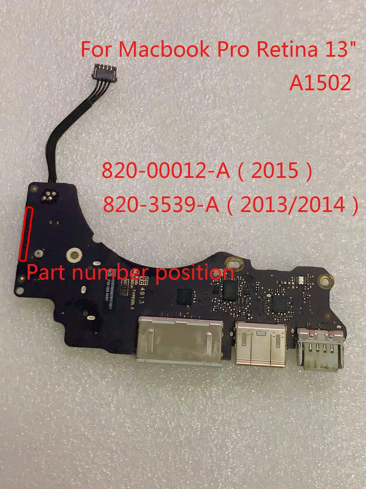 Originale Usato I/O Usb Hdmi Card Reader Board Muslimexayal Per Macbook Pro Retina 13 "A1502 2013 2014 2015 Anno