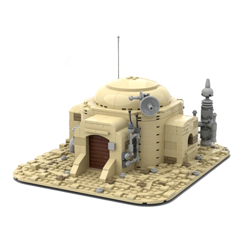 

MOC SW Tatooine Building Blocks MOS Eisley Cantaina Technology Bricks Assembly Model Owen Lars's Home Collection Toys Xmas Gift