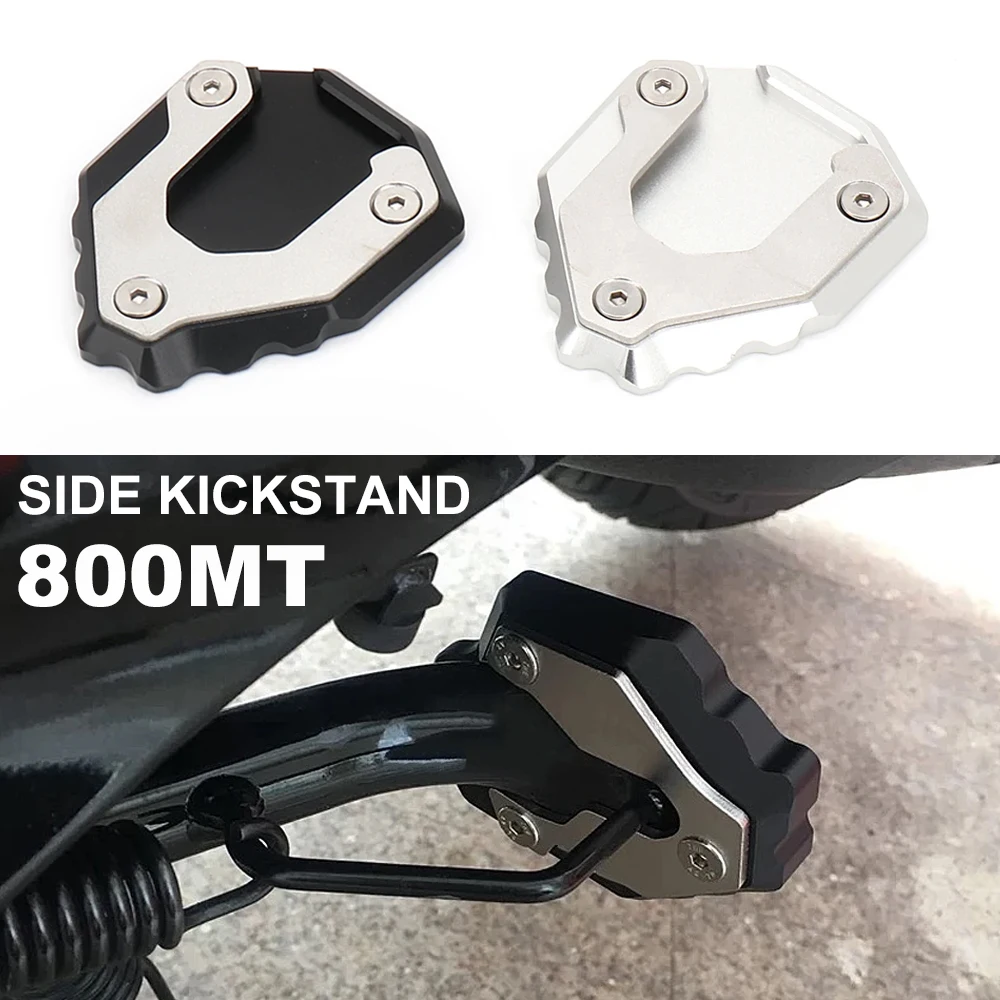 

New Motorcycle Accessories Kickstand Side Stand Extension Foot Pad Black Silver For CFMOTO 800MT 800 MT 800mt 2021 2022