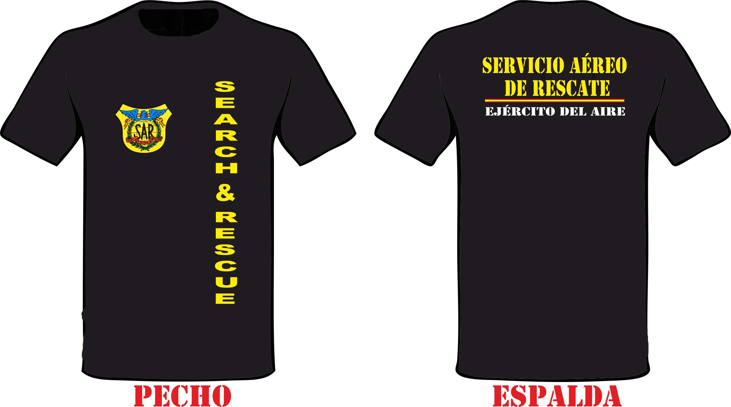 

Spanish Air Force SAR Helicopter Air Rescue Service T-Shirt. Summer Cotton O-Neck Short Sleeve Mens T Shirt New S-3XL