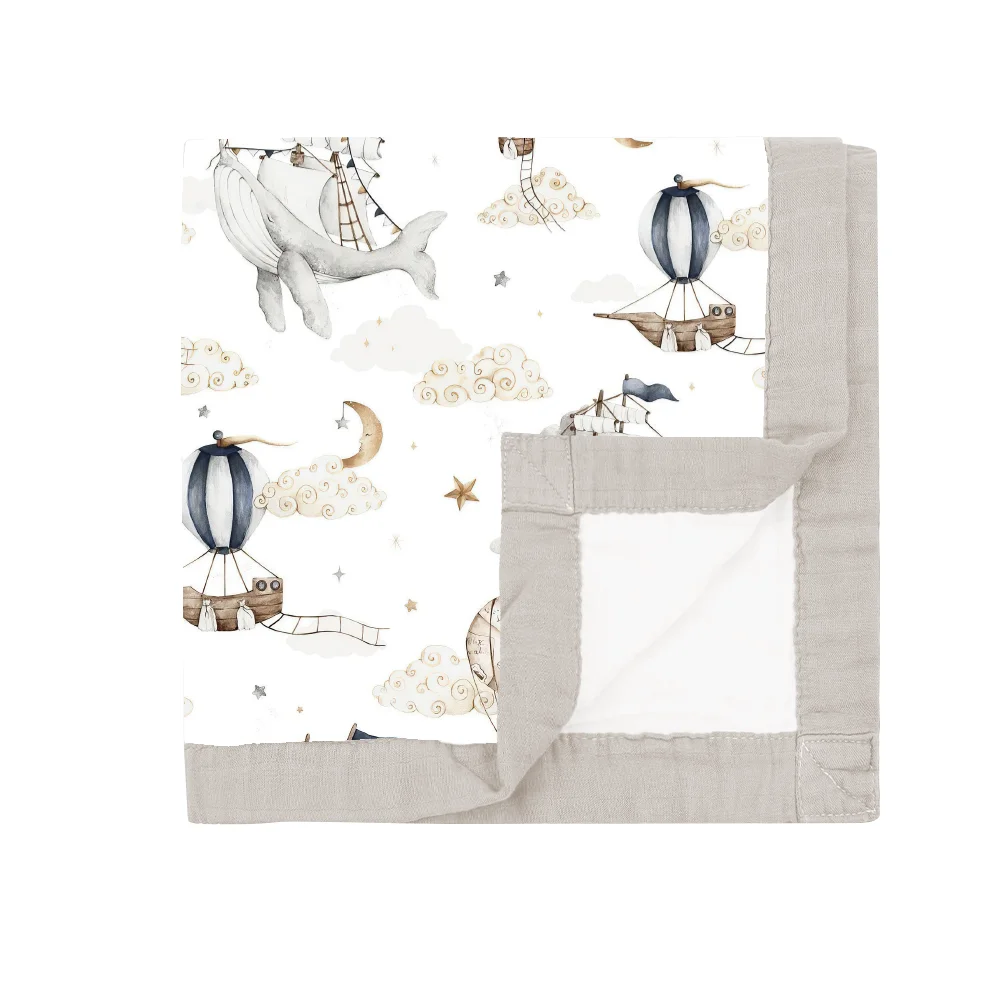 Cotton Blanket Baby Blanket Bamboo Cotton Baby Swaddle Newborn Quilt Size 120x150cm