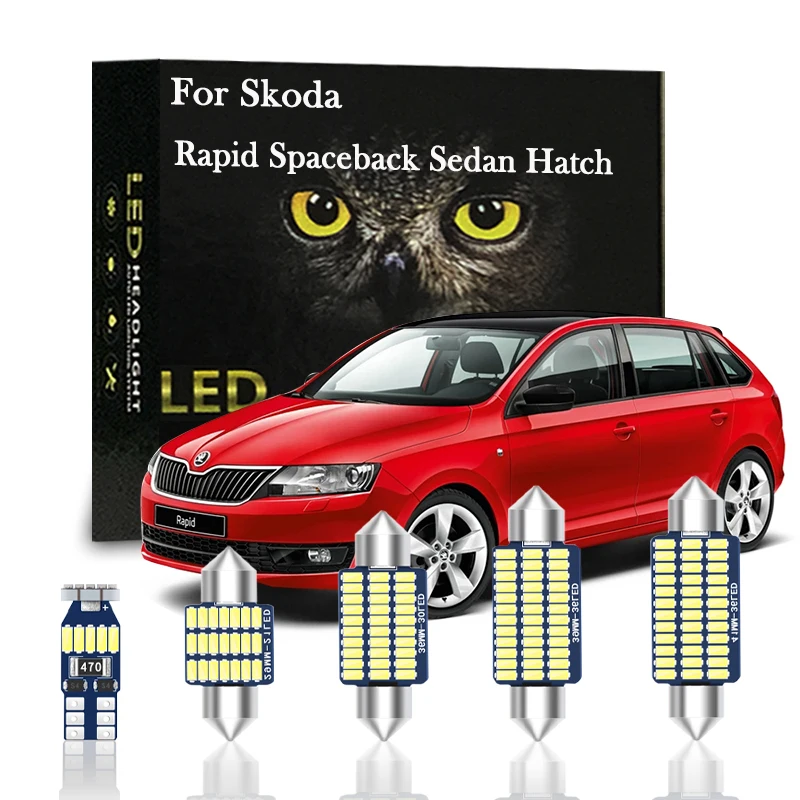 

Canbus For Skoda Rapid Spaceback Sedan Hatch 2013 2014 2015 2016 2017 2018 2019 2020 2021 Accessories Indoor Lights LED