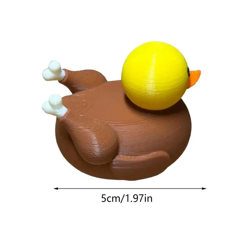 Turkey Ducks 3D Printed Thanksgiving Themed Ducks Fall Table Centerpiece Holiday Favors Thanksgiving Toddler Toys for Kids