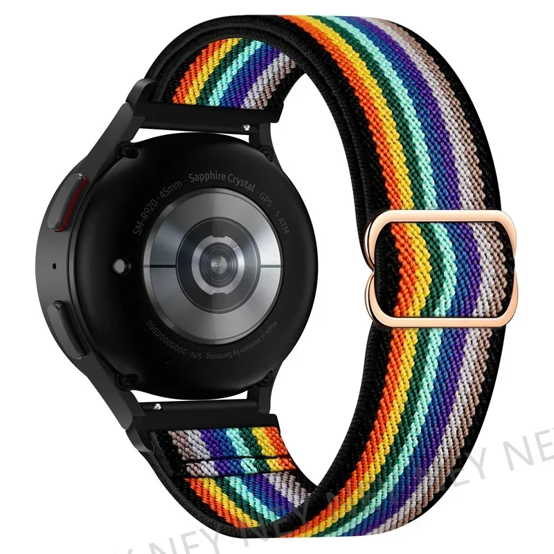 Elastic Nylon Watch Strap - Universal Fit for Smartwatches (20mm & 22mm)