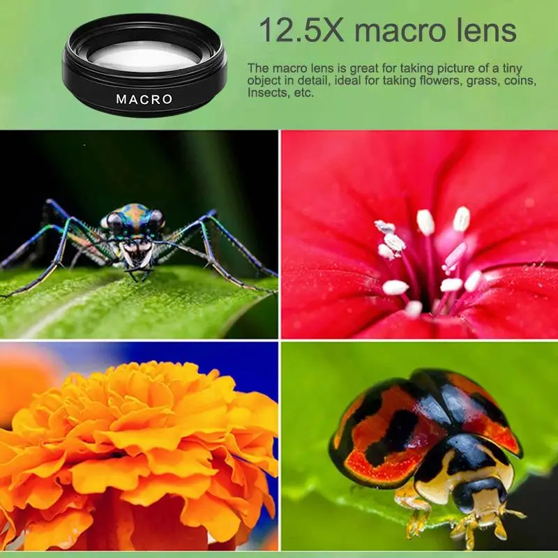Capture Every Detail with the 0.45x Super Wide Angle and 12.5x Macro Mobile Phone Lens - The Ultimate Photography Upgrade