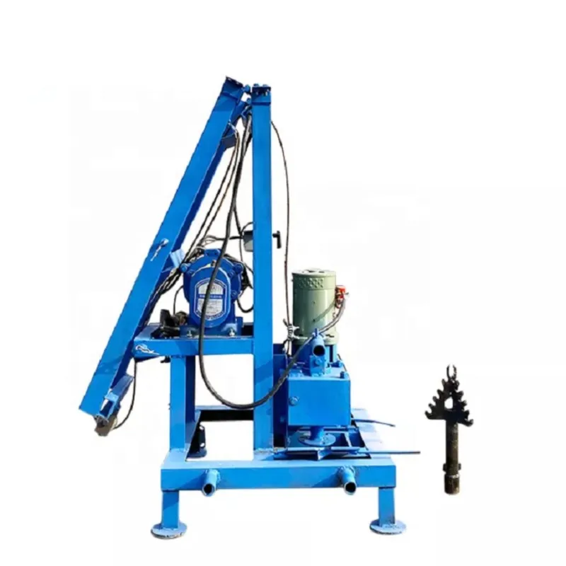 Portable Sale Electric Underground Deep Water Bore Drilling Machines 1.5/3KW Full Hydraulic Lifting Water Well Drilling Rig