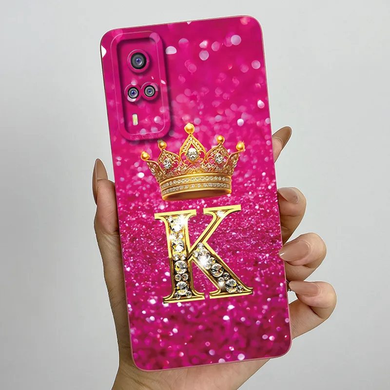 Elegant Crown Letter Silicone Soft Phone Case - Protective Shell Back Cover s