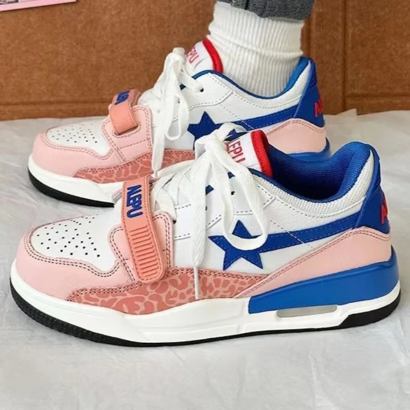 Women's Leather High Top Sneakers High Quality Fashion Running Woman Shoes Non Slip Female Sports Casual Shoe Zapatillas Hombre 2
