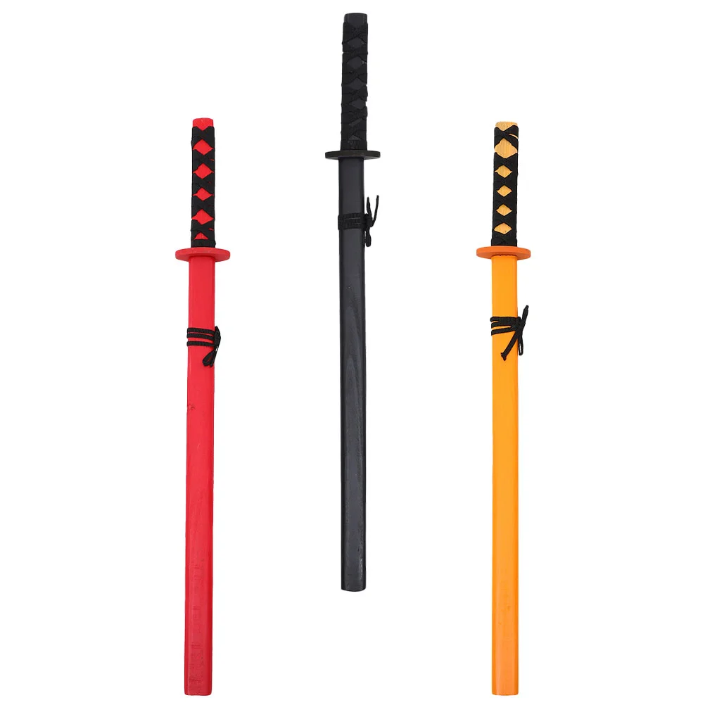 

Samurai Sword Toy Halloween Party Cosplay Wooden Katana Wood Samurai Sword Cosplay Prop Japanese Sword Kids Toy
